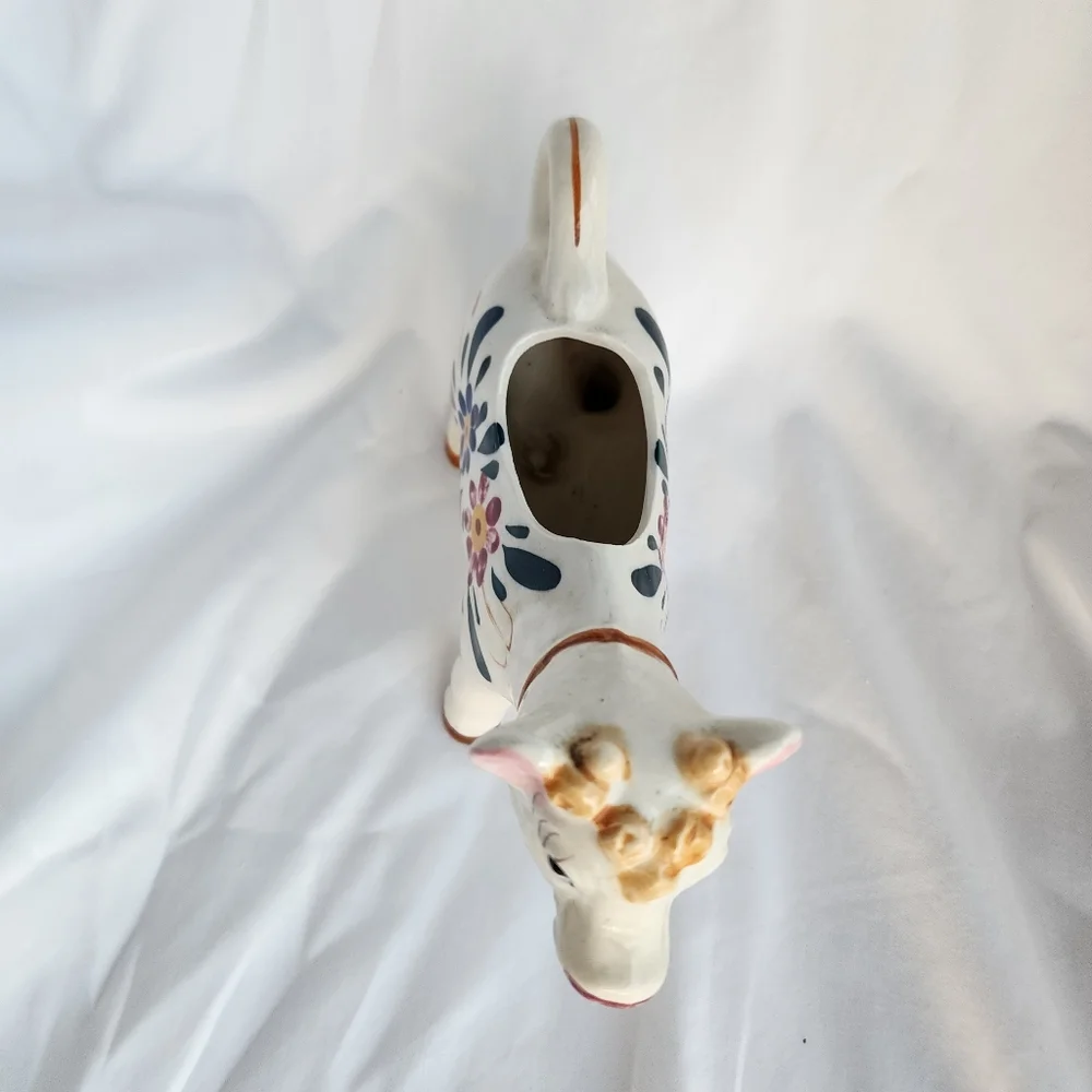 Royal Japan Vintage Cow Creamer or Planter Handpainted with spout